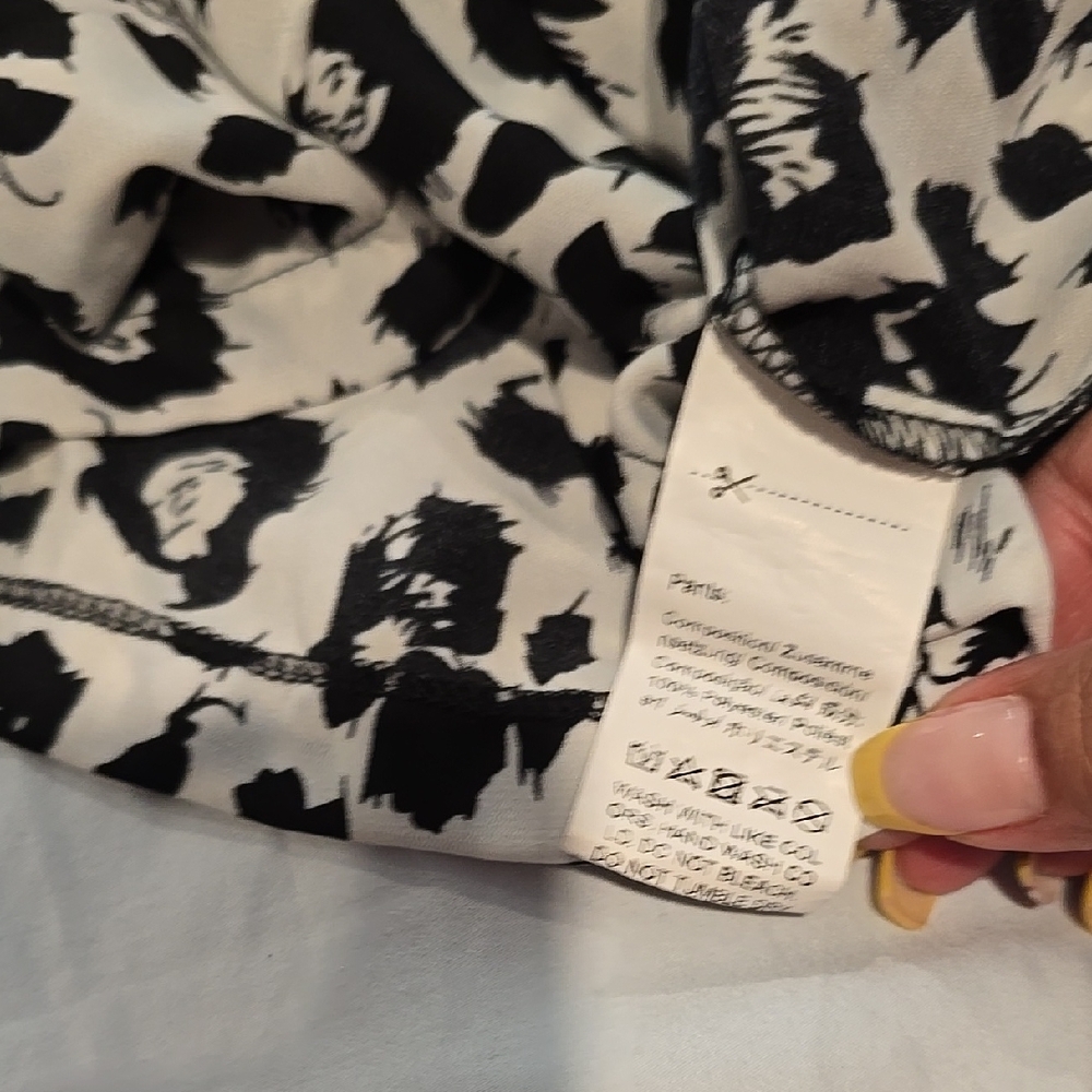 SHEIN Black and White Leopard Print Pajama Set - Picture 5 of 5